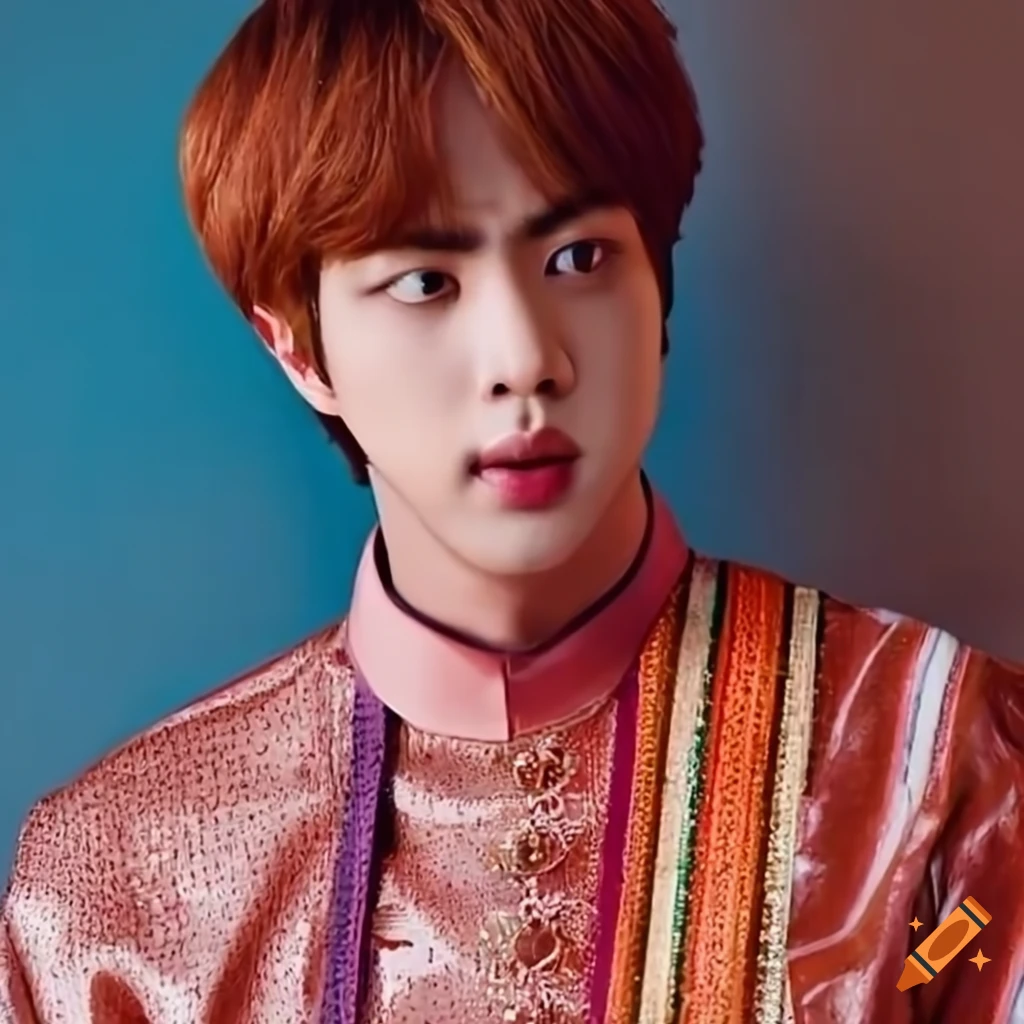 Bts Jin in traditional Indian attire