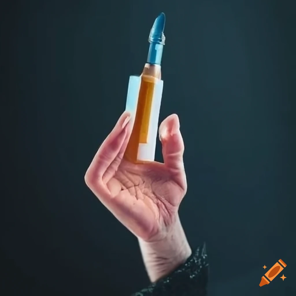 hand holding glue