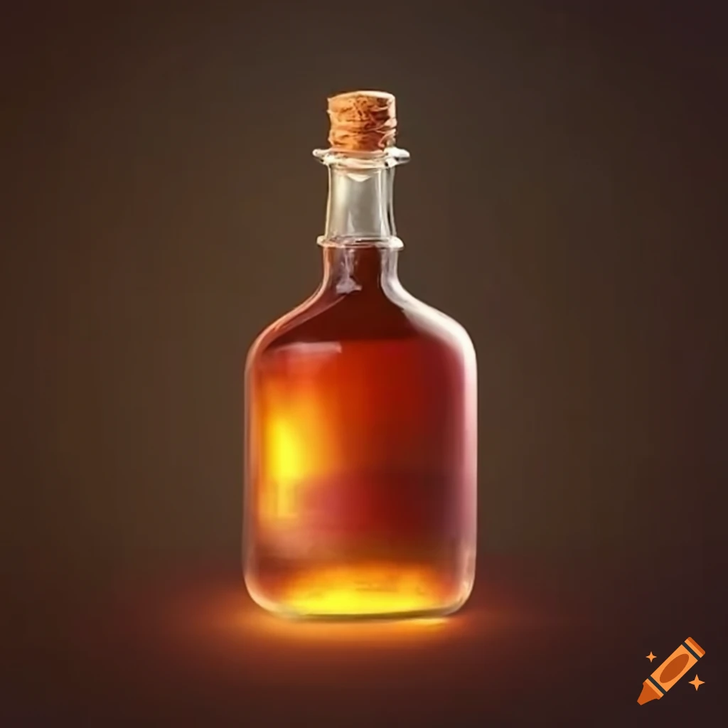 autumn-themed magic potion bottle
