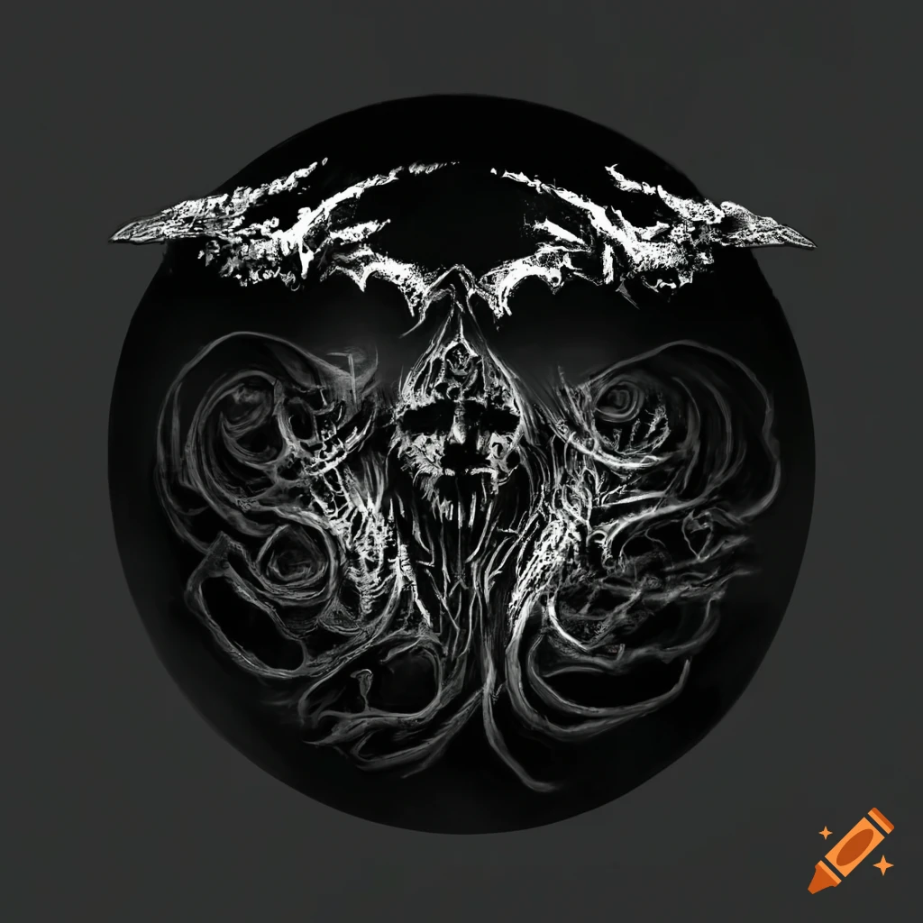 black metal logo with the words "VOLETH MEIR"