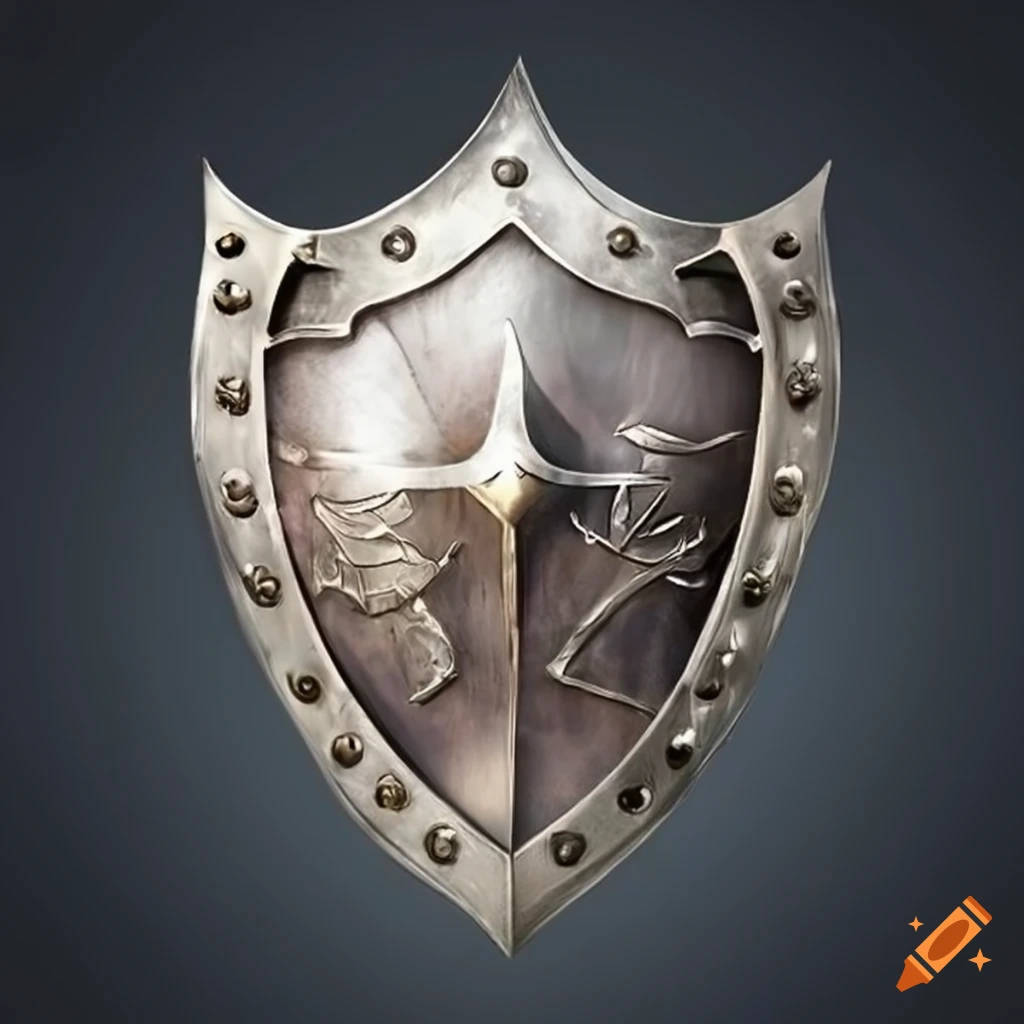 silver fantasy shield