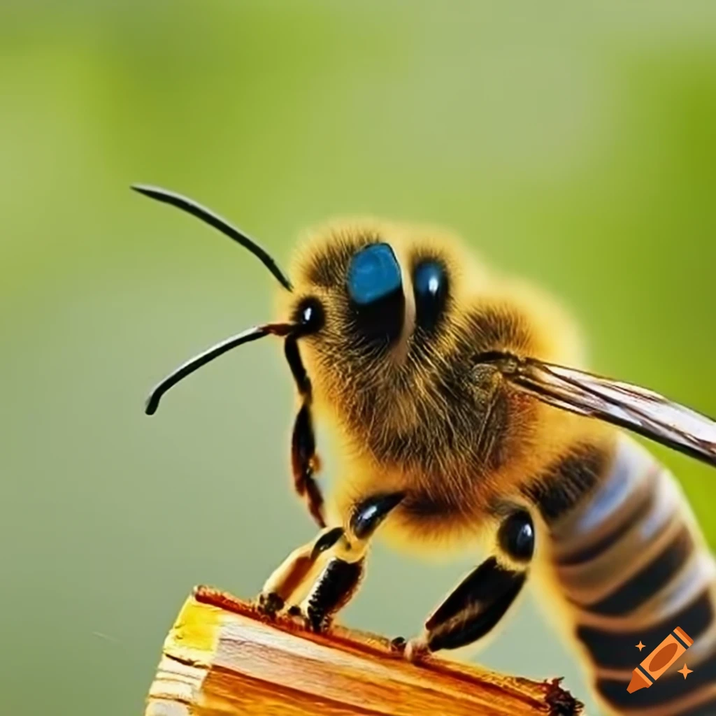 field of bees gathering honey