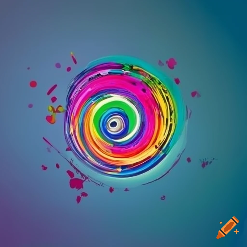 vibrant and retro crayon company logo