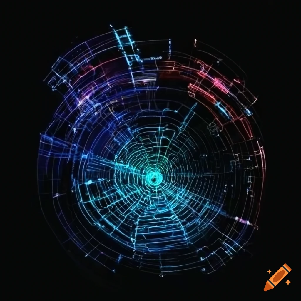 visualization of a complex connected graph