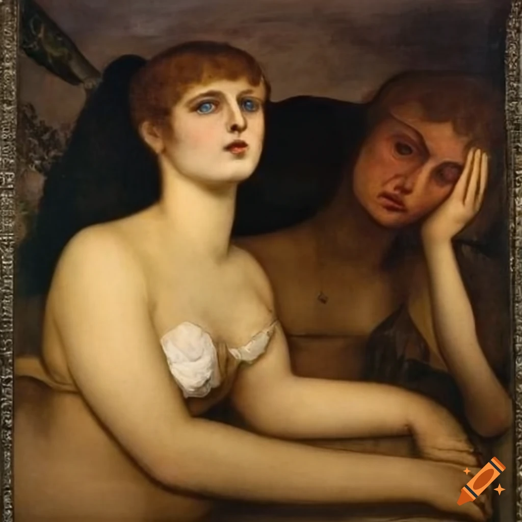 allegory of lies in Böcklin style