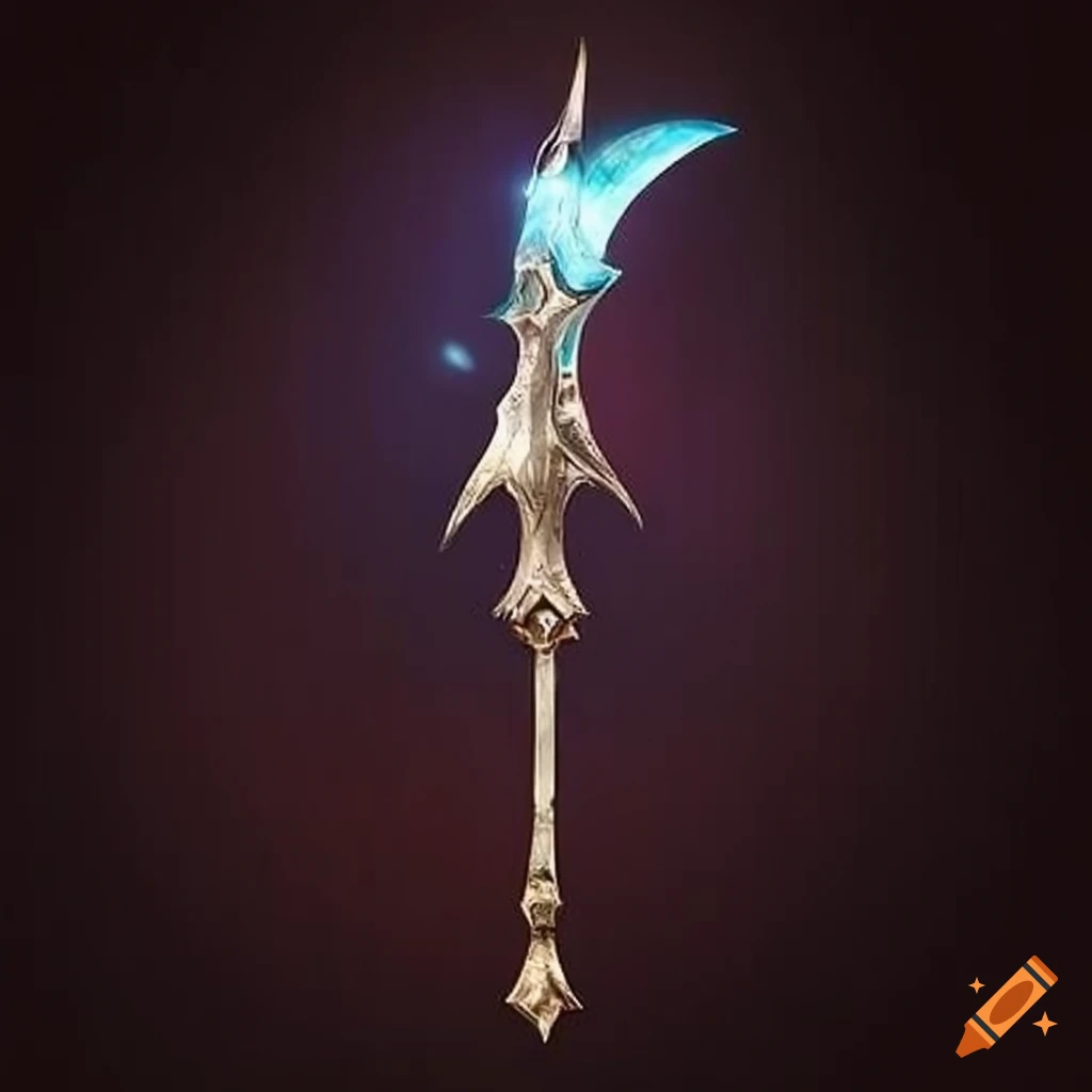 image of a crystal halberd