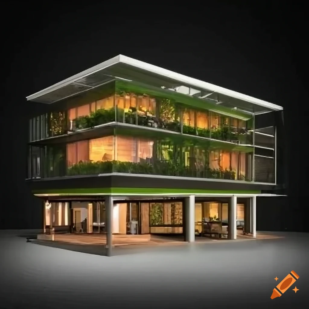 image of a modern eco-friendly building