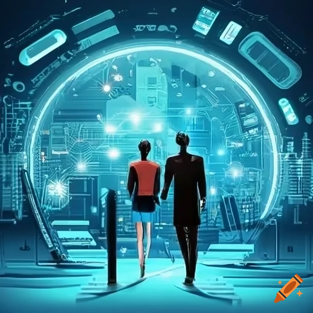 illustration of technology revolutionizing insurances in Germany