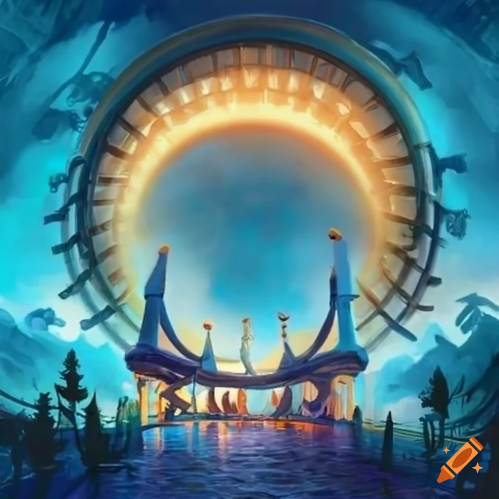 Athena's Eye rollercoaster in Disney Style