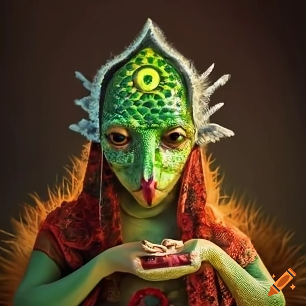 fortune teller lizard costume