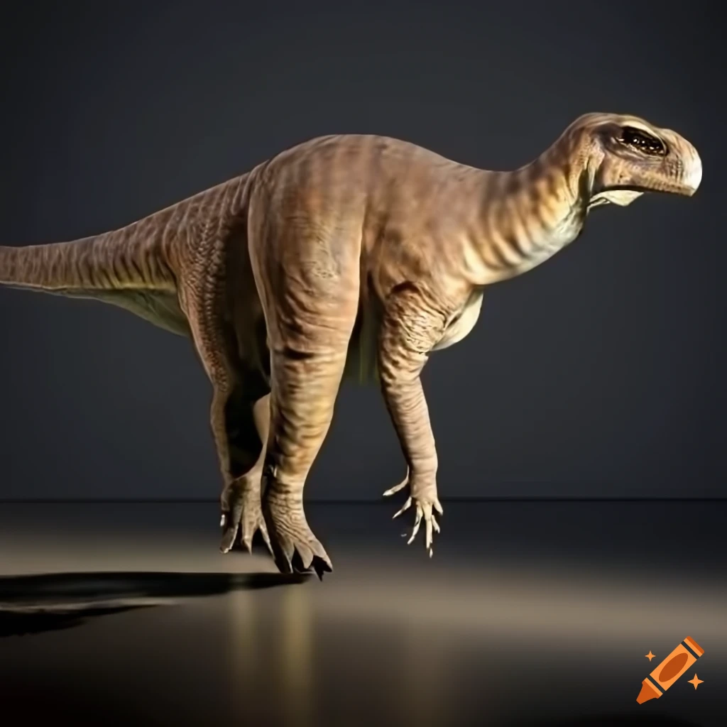 scientific illustration of Iguanodon dinosaur