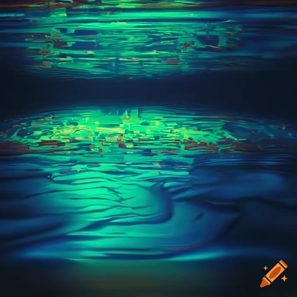 Light cyan water slime with sea theme on Craiyon