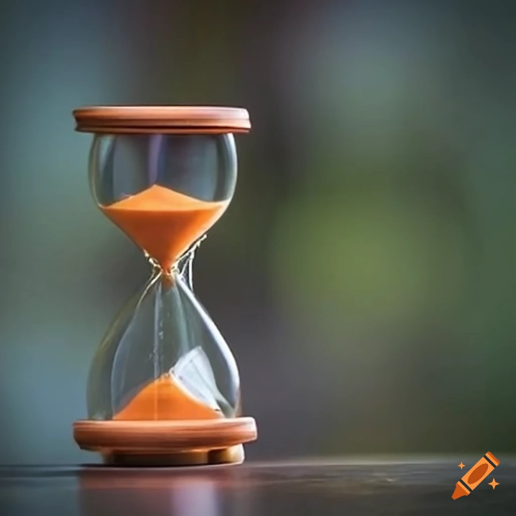 surreal image of an hourglass