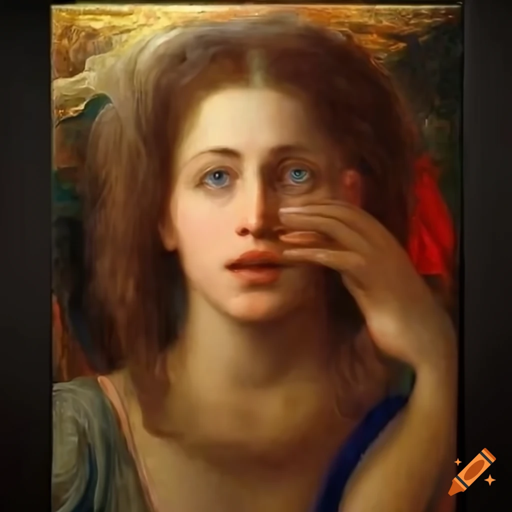 Böcklin-style allegory of deepfake