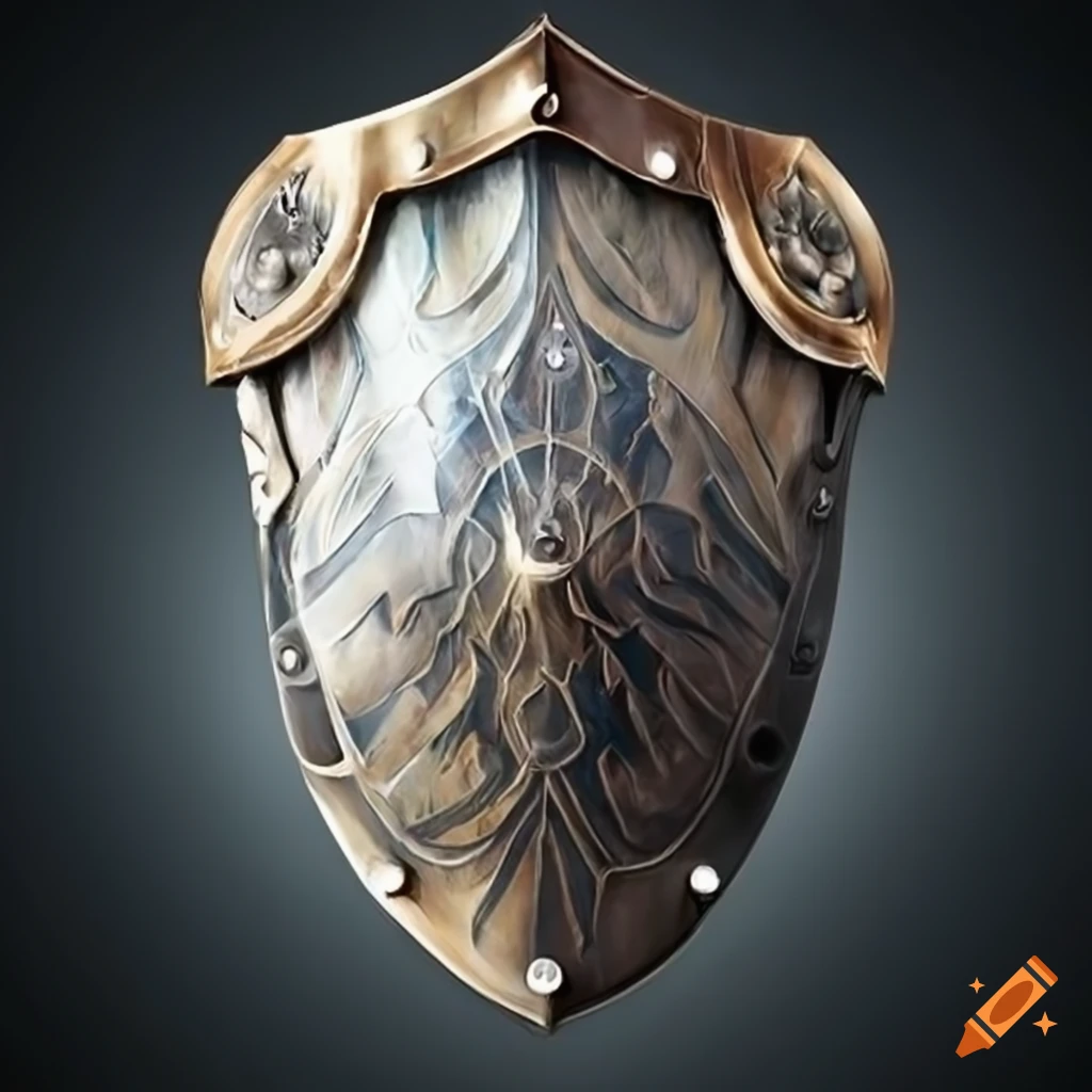 silver fantasy shield