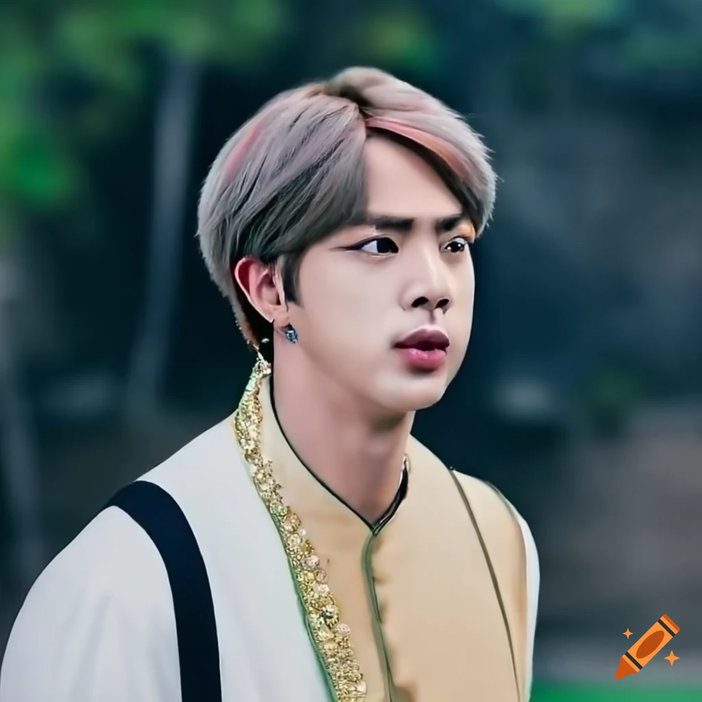 Bts Jin in Indian traditional men attire