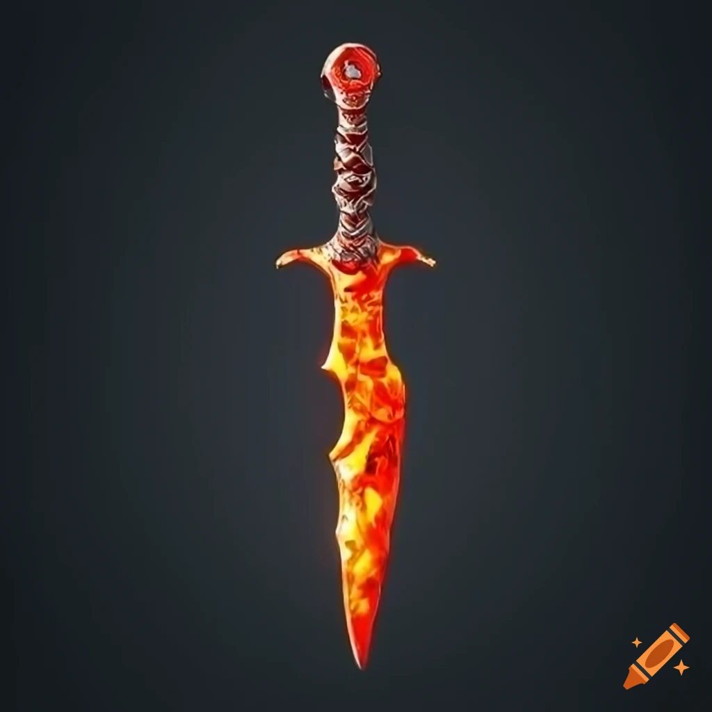 fantasy lava dagger