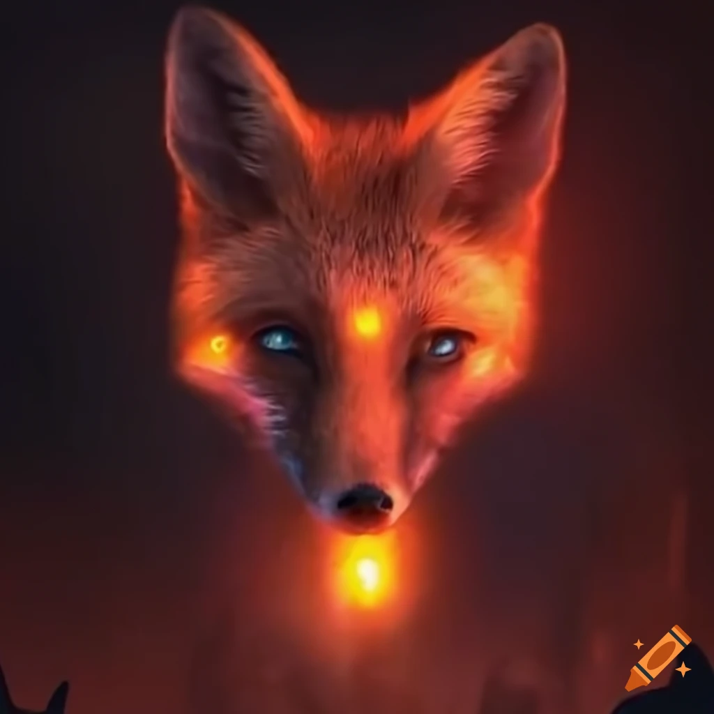 image of a Lumifox in a mystical forest