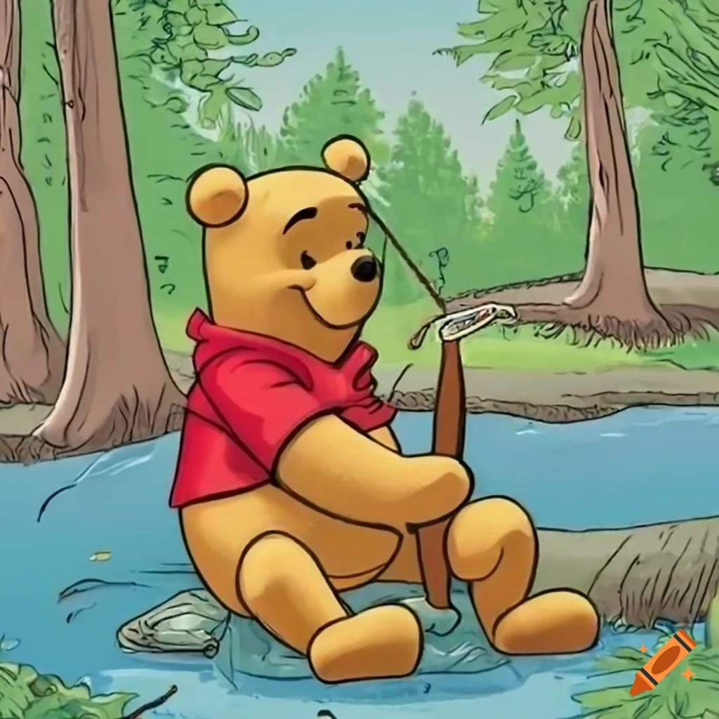 Winnie Pooh Fishing 