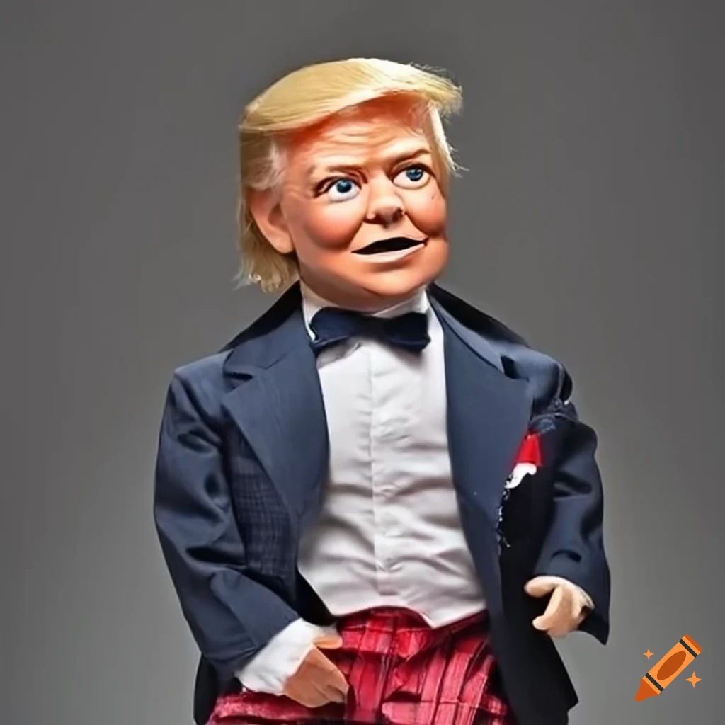 Donald Trump ventriloquist doll