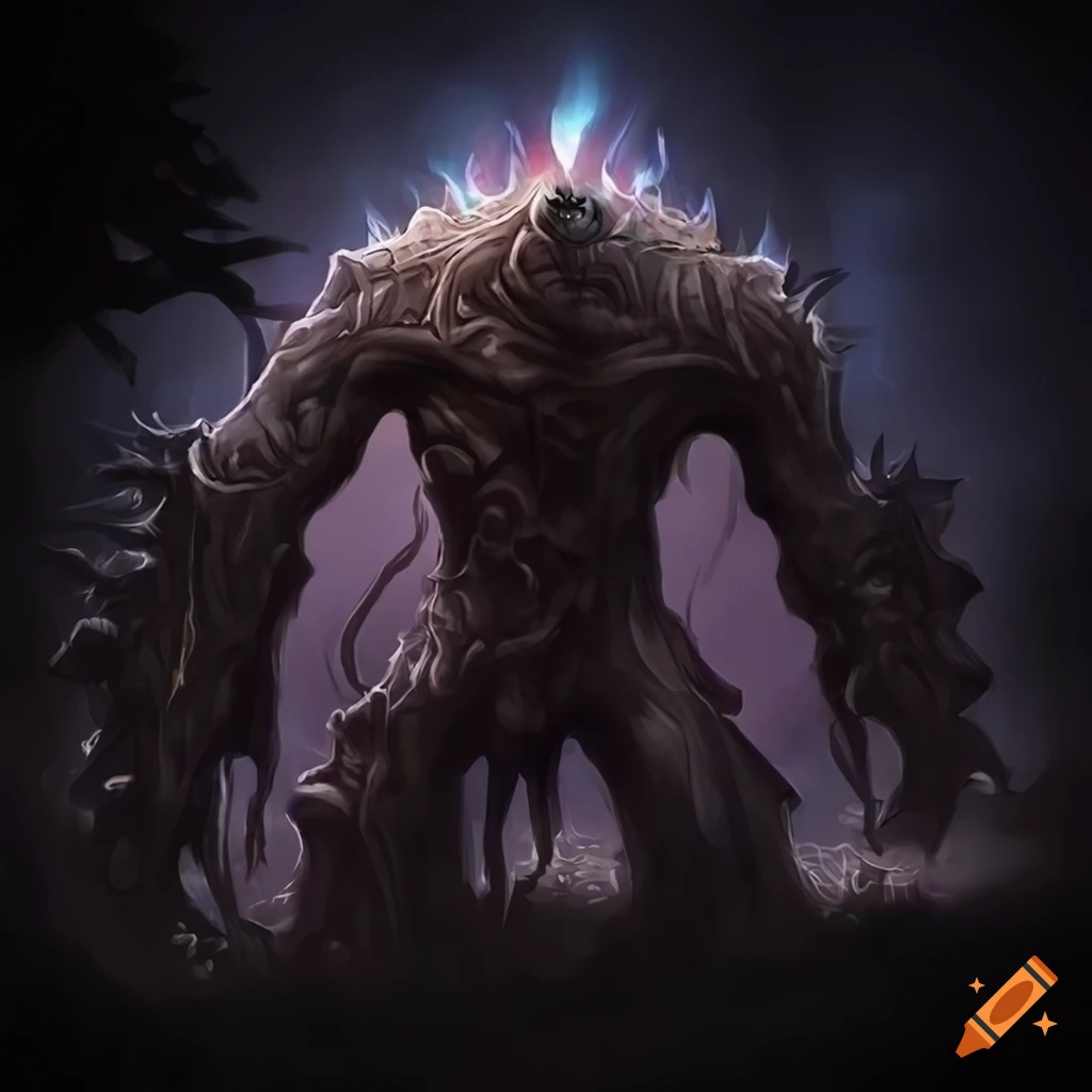 image of a dark elemental creature