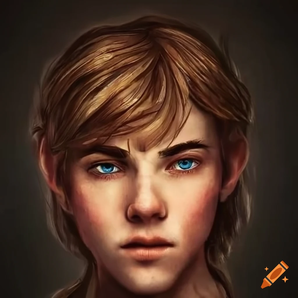 portrait of a young man in medieval clothing