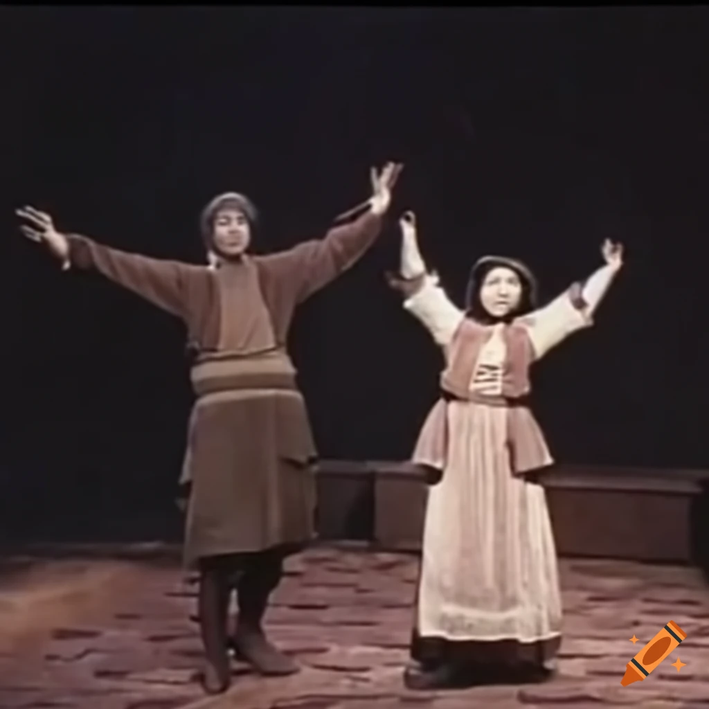 "Fiddler on the Roof" scenes in a 1950s Korean film