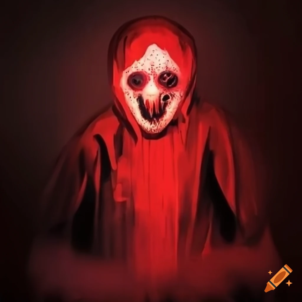 image of a red ghost
