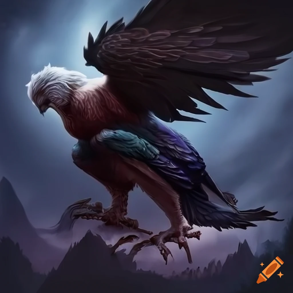 image of a harpy with sharp claws