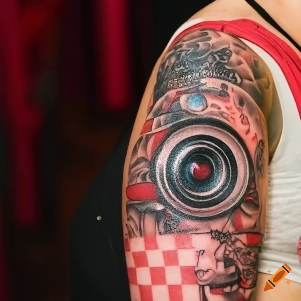 Minimalist Reflex Camera Temporary Tattoo (Set of 3) – Small Tattoos