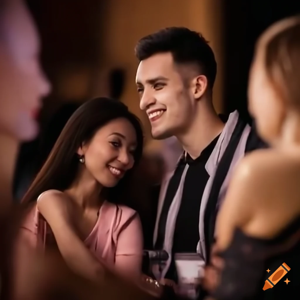 group of people socializing at a speed dating event