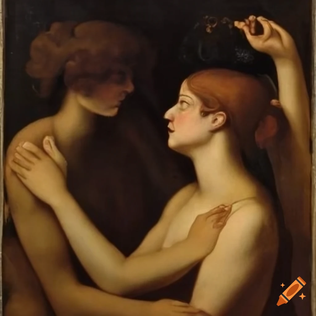 allegory of lies in Böcklin style