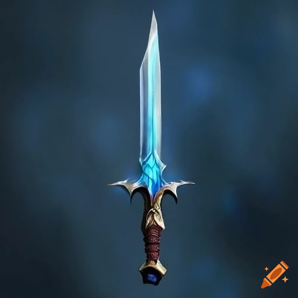 blue-bladed fantasy dagger