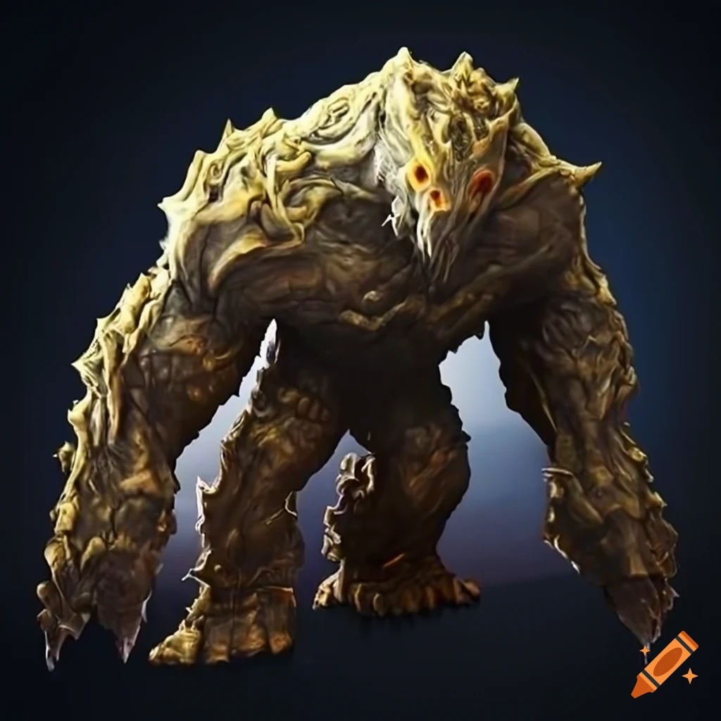 artwork of a fantasy earth elemental