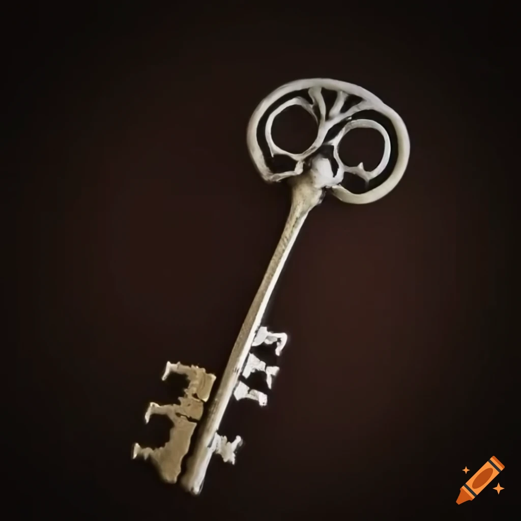 image of a skeleton key