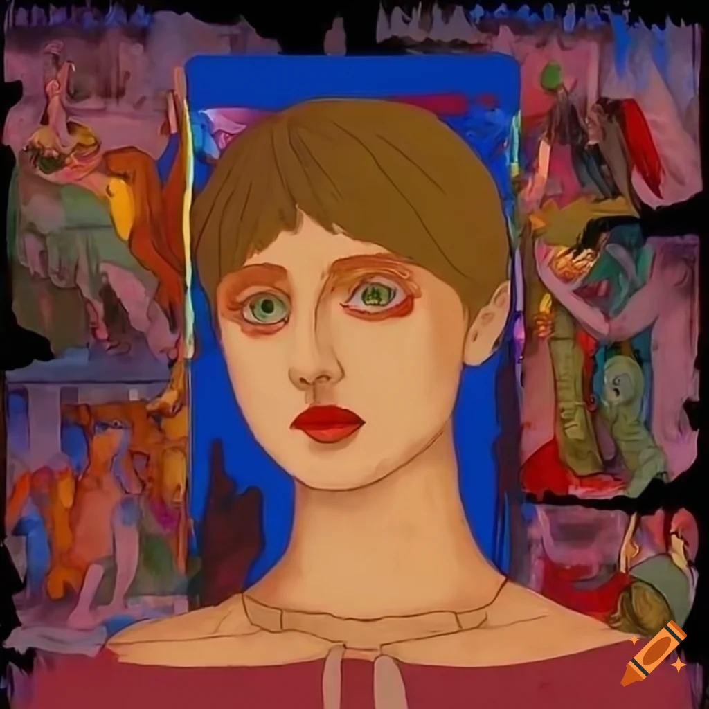 Böcklin-style allegory of deepfake