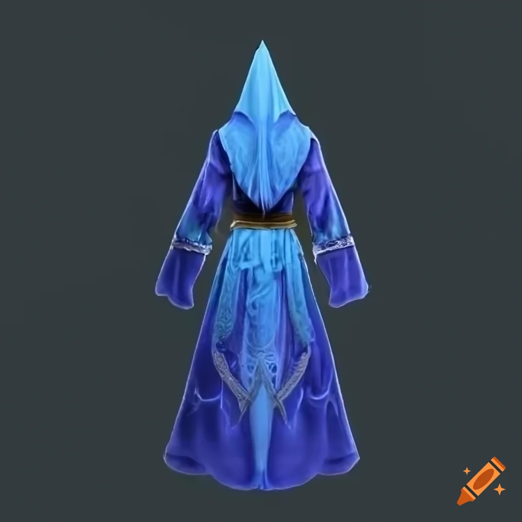 blue shining mage robe texture