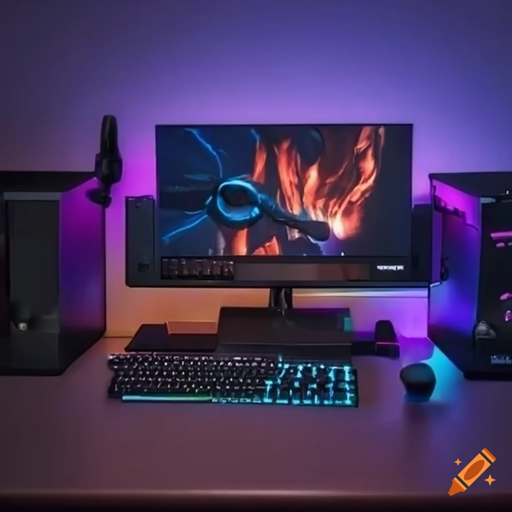 impressive gaming setup