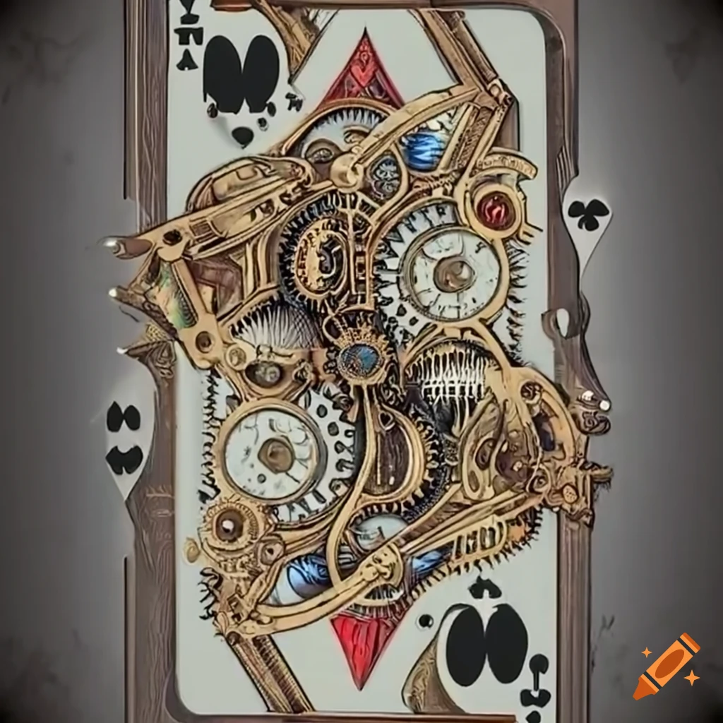 steampunk playing card featuring Nikola Jokic