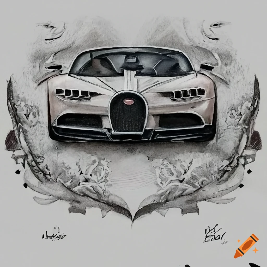 Bugatti Chiron Drawing by Xipho14 on DeviantArt