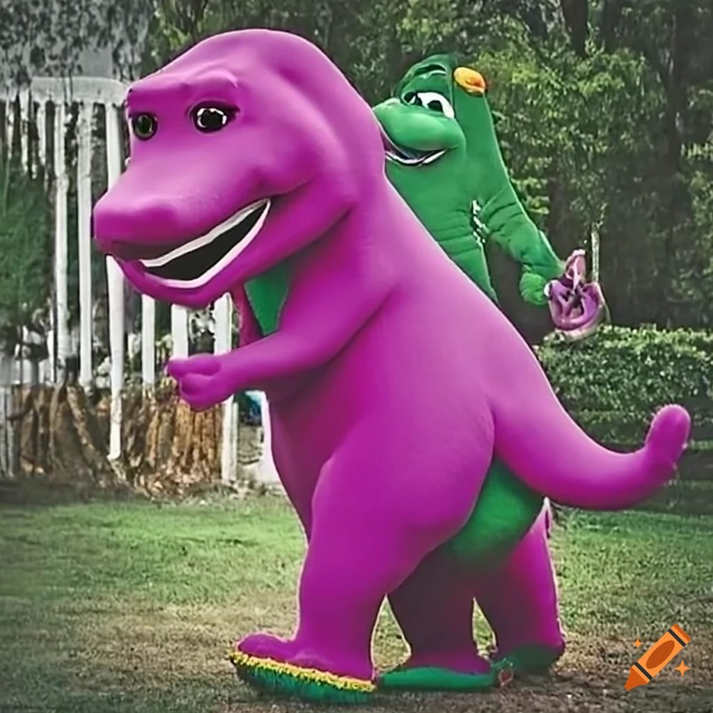 goofy uncle Barney character