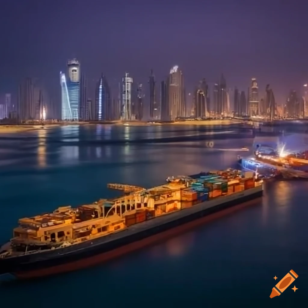 view of Dubai port