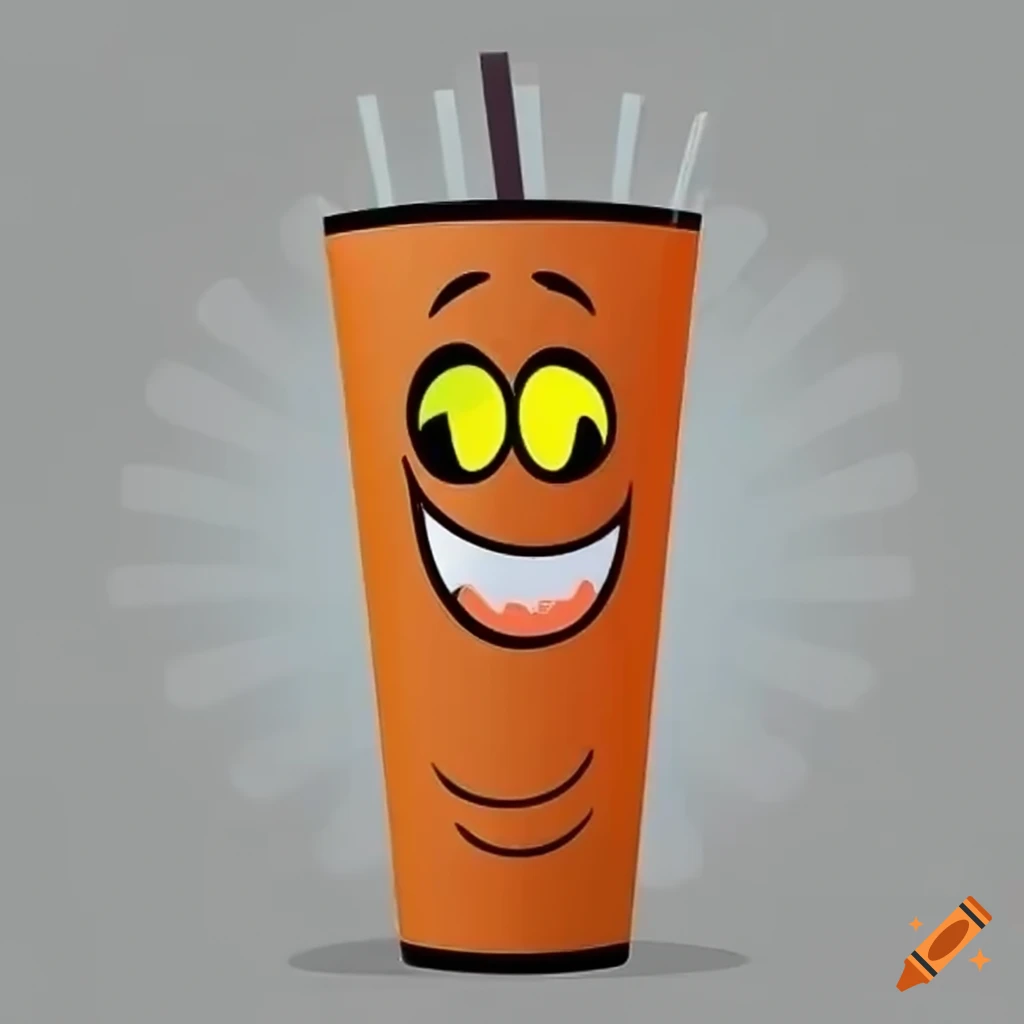 cartoon face tumbler with fun Halloween colors