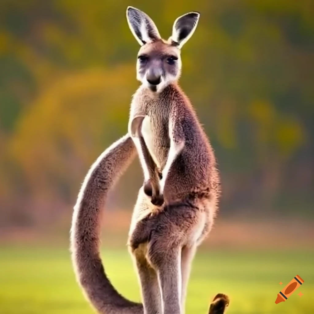 kangaroo doing a dance move