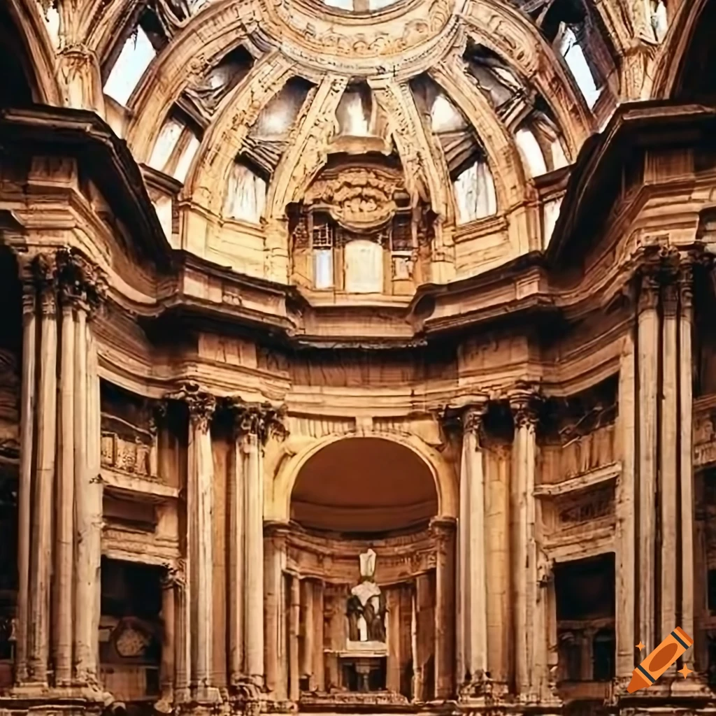 detailed Roman architecture