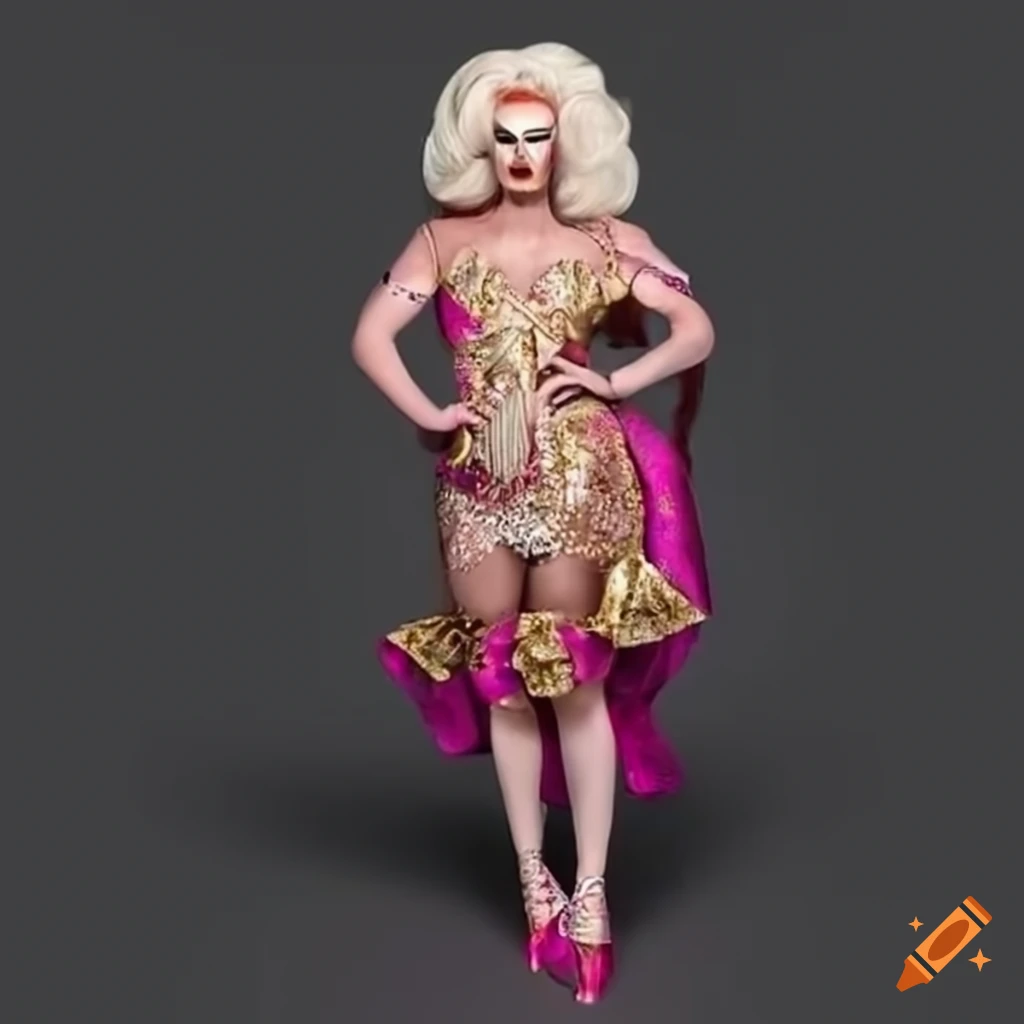 royal drag queen in stunning attire