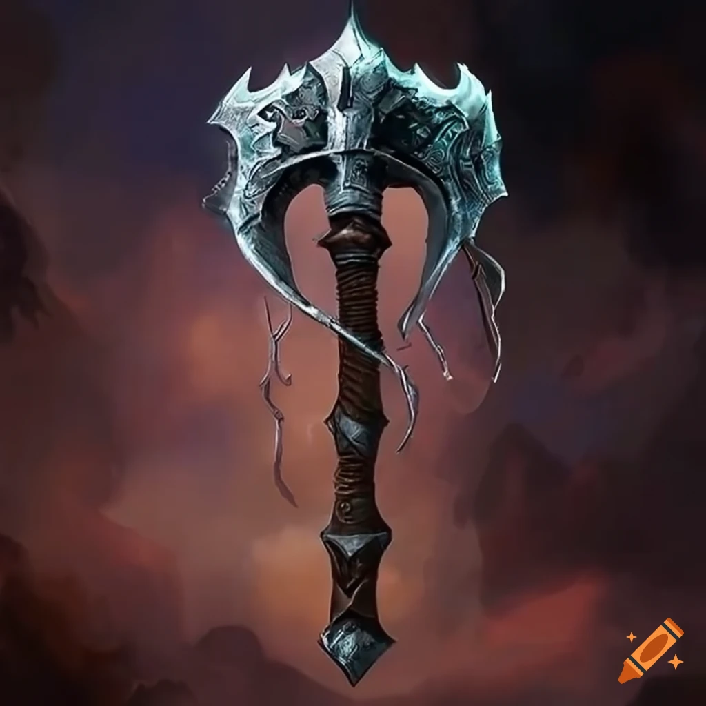 image of a black war hammer blade
