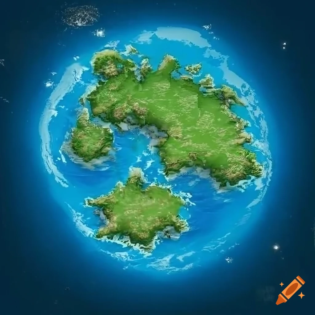 jrpg game world map with large continent and islands