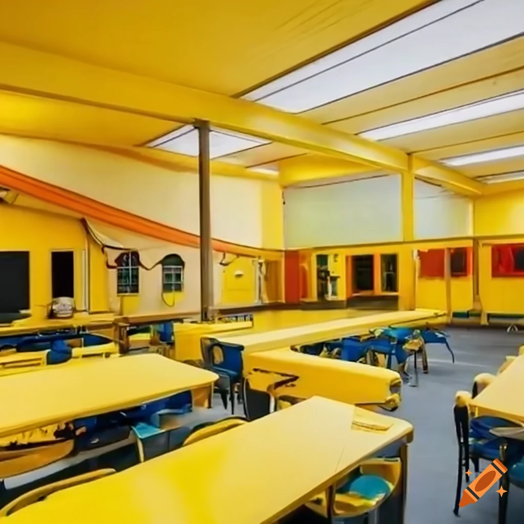 yellow school cafeteria