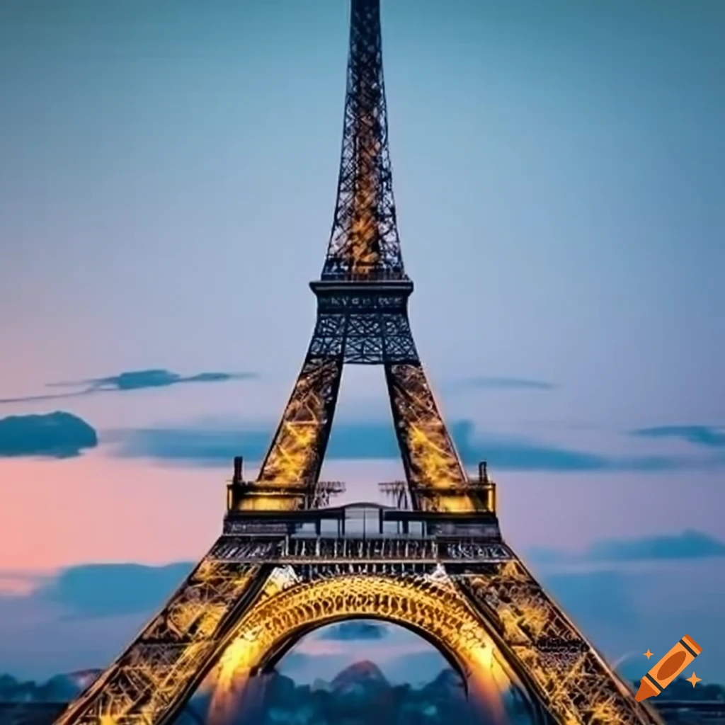 Eiffel Tower at sunset